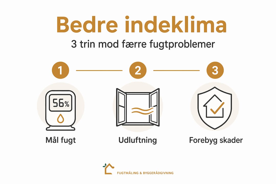 Grafik: Tre enkle skridt til et tørrere hjem