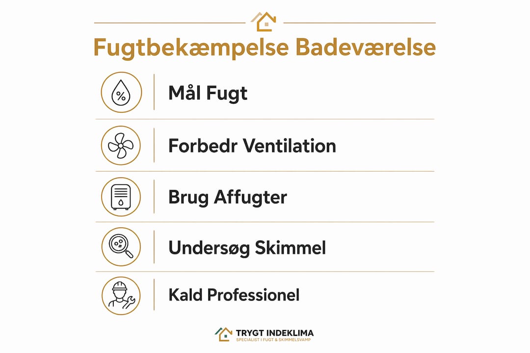 Guide: Sådan undgår du fugt og skimmelsvamp på badeværelset – trin for trin