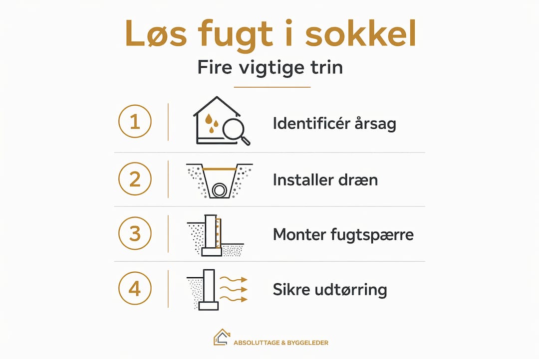 Oversigt: Sådan bekæmper du fugtproblemer i soklen – trin for trin