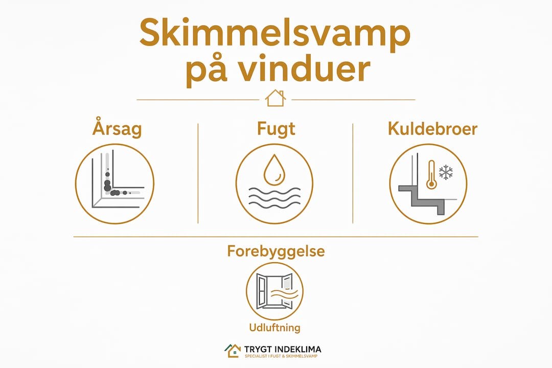 Infografik: sådan forebygger du skimmelsvamp på vindue og i vindueskarmen