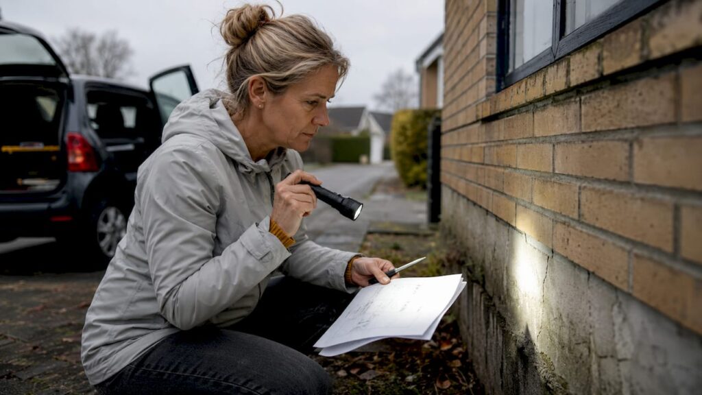 Tilstandsrapportens begrænsninger: skjult fugt og skimmel 1 En bygningssagkyndig foretager en grundig gennemgang af boligens udendørs forhold.